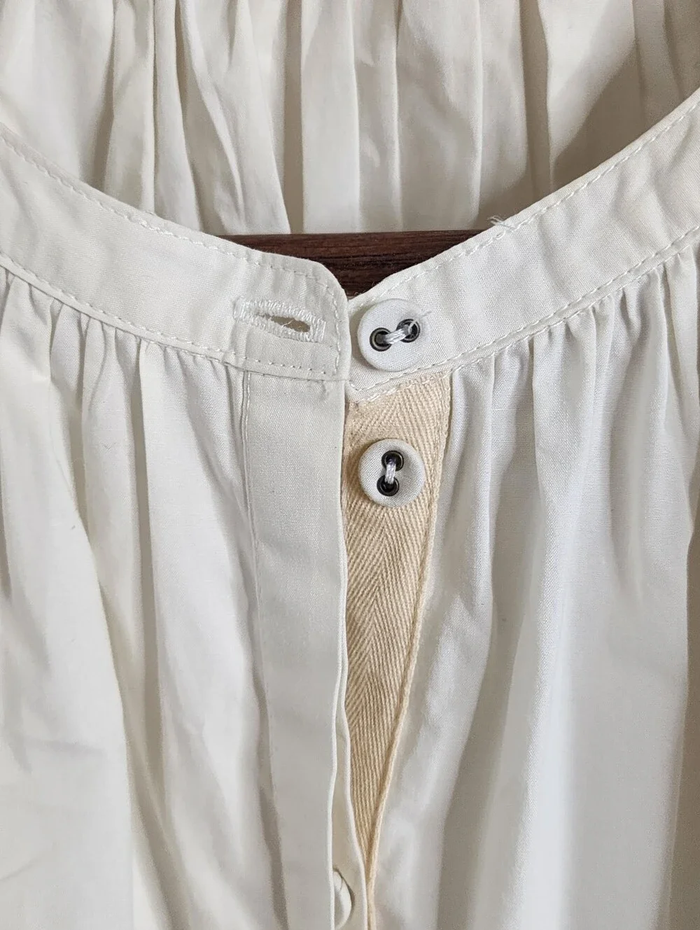 Ulla Johnson Edena Puff Sleeve Blouse Peplum Cotton Poplin - Size 6
